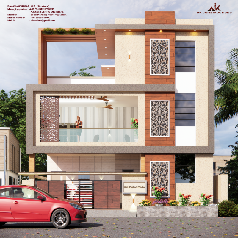 Modern multi-storey home completed by AK Constructions in Salem